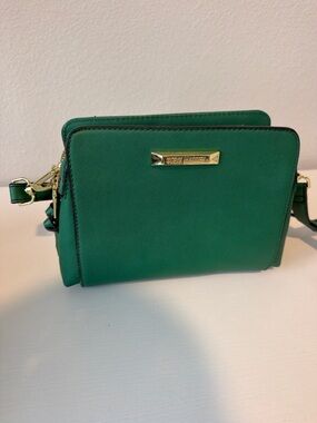 Steve Madden Emerald Green Saffiano Crossbody Bag